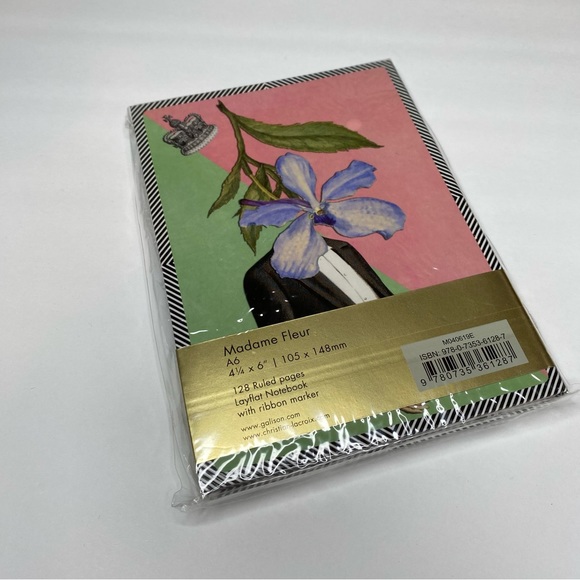 Christian Lacroix Madame Fleur A6 Layflat Notebook NWT - Picture 3 of 6